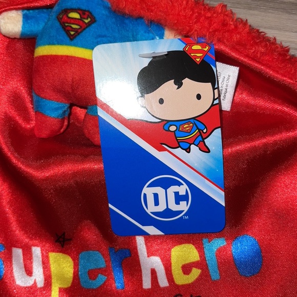 👶🏼Babies 1st SuperHero DC Comics Superman Lovely Blanky  Security Blanket - Picture 10 of 11